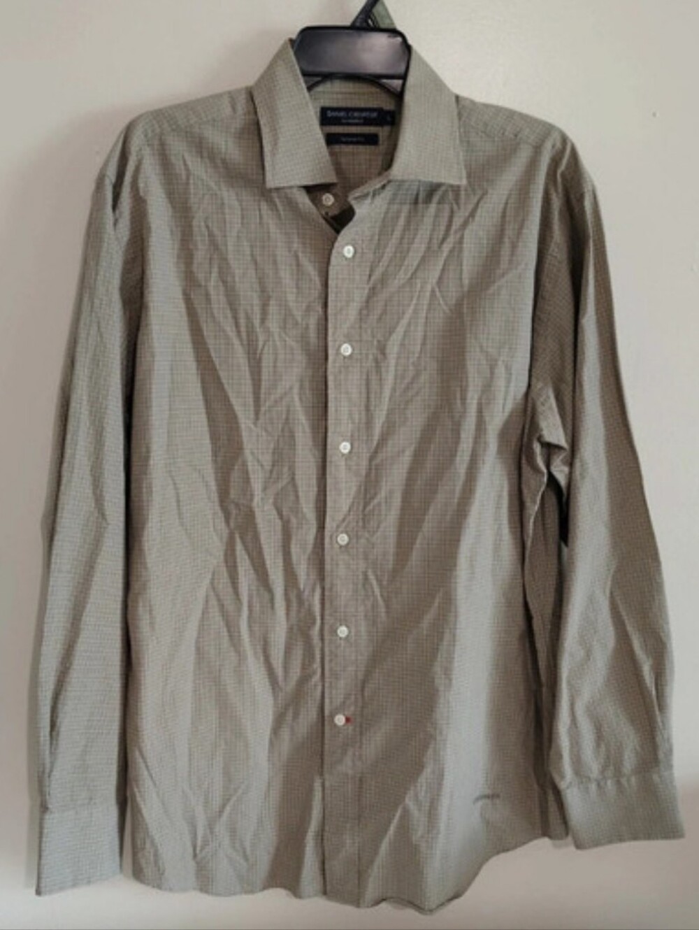 Daniel Cremieux Taylored Fit Dress Shirt SZ L, 100% Cotton